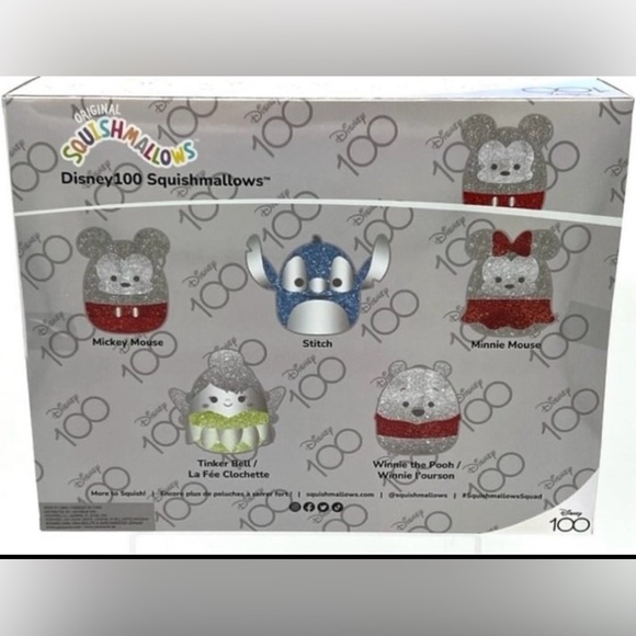 Disney's 100th anniversary Mickey, Minnie, Tinker Bell, Winnie the Pooh & Stitch - Picture 3 of 3